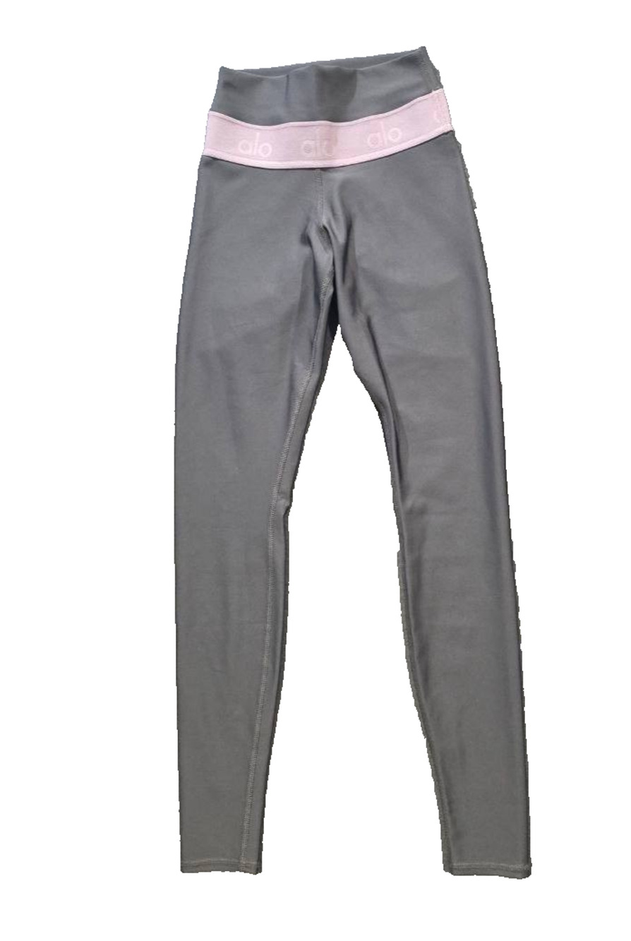 ALO Yoga 7/8 High Waist Airlift Leggings Y2K Band Womens XS Gray Purple S010532